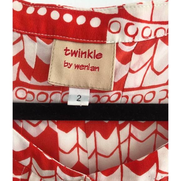 Patterned silk top - Picture 2 of 3